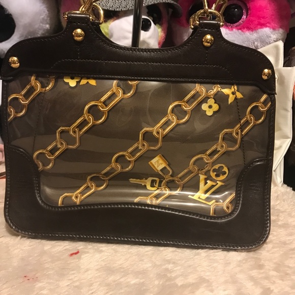 Auth rare louis-vuitton purse Musette Chain Link Monogram Rare Finds - Picture 2 of 15